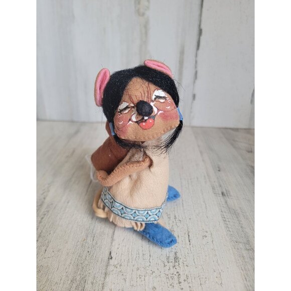 Annalee vintage native American Girl mouse baby doll Society - Picture 1 of 6
